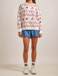 Main Strip - Heart & Rose Sweater