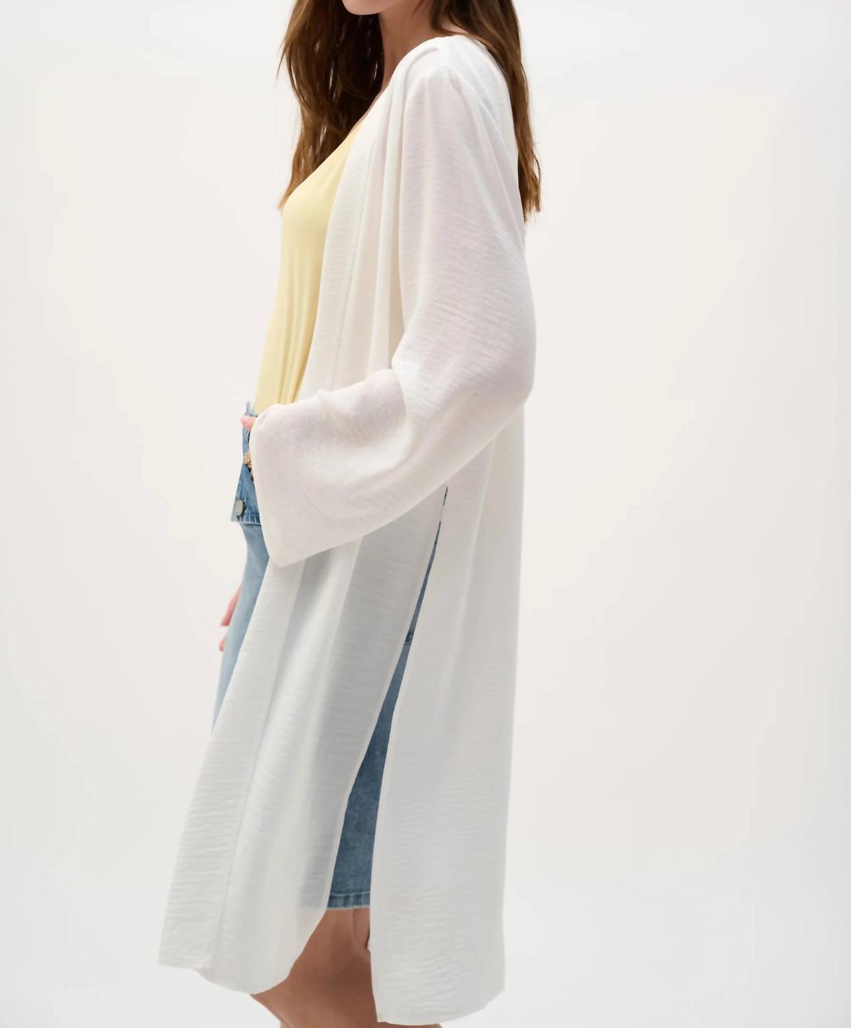 Joseph Ribkoff - Open Front Gauze Longline Cover-up