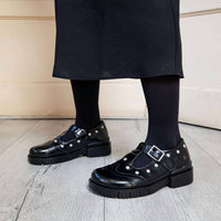 The ART Company Women's 1834s Leather Oxford Shoe in black - women's flats - view 7