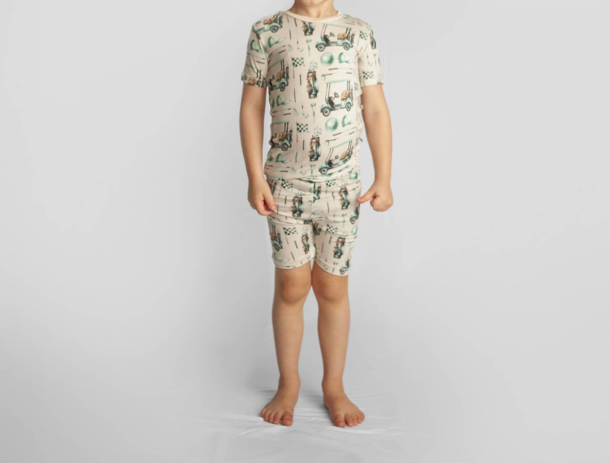 Kickee - Kids' Short Sleeve Pajama Set With Shorts
