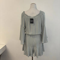 Blue B - Stripe Off-shoulder Romper