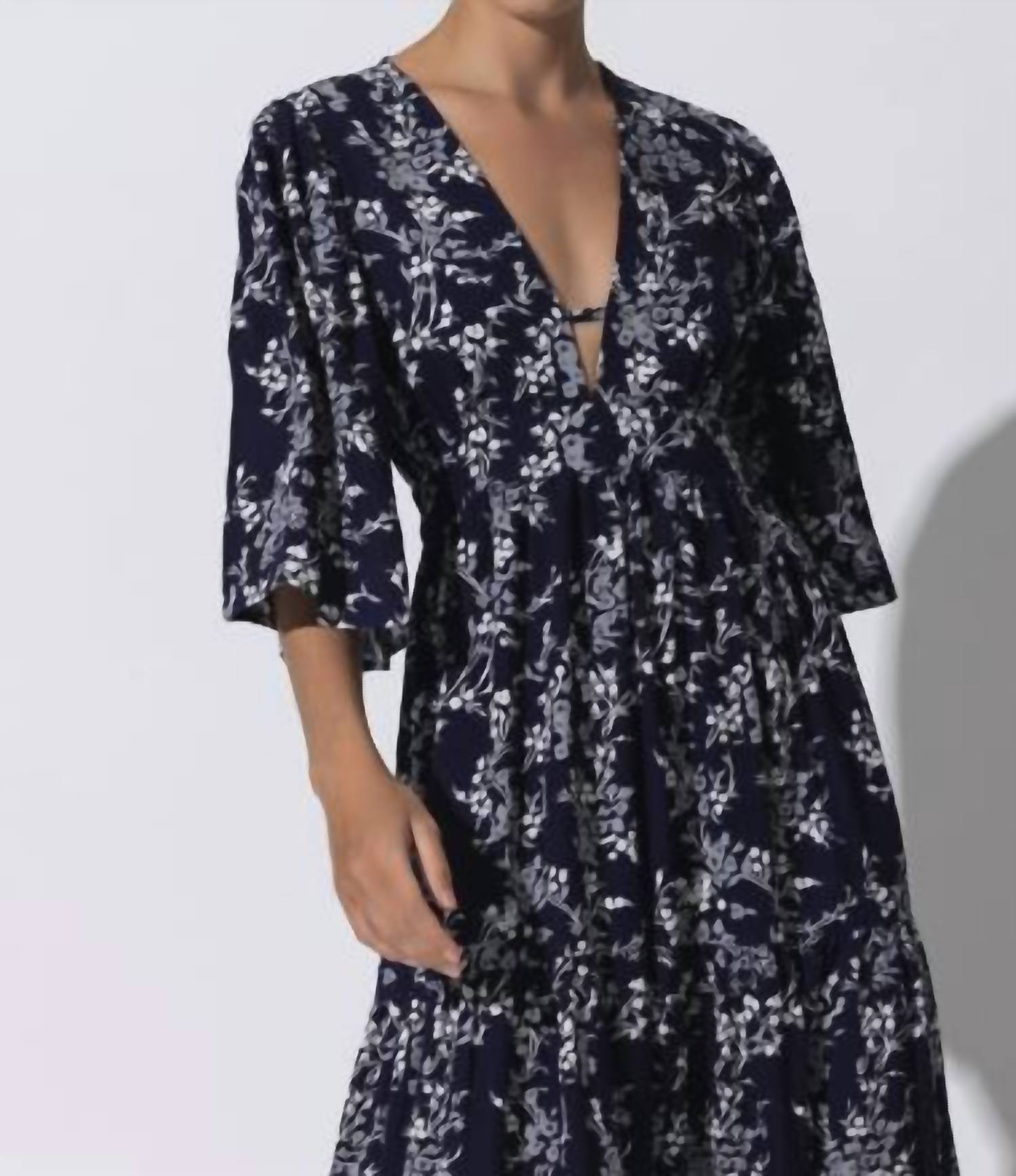 LUSANA Brooklyn Dress in lantana - women's dress