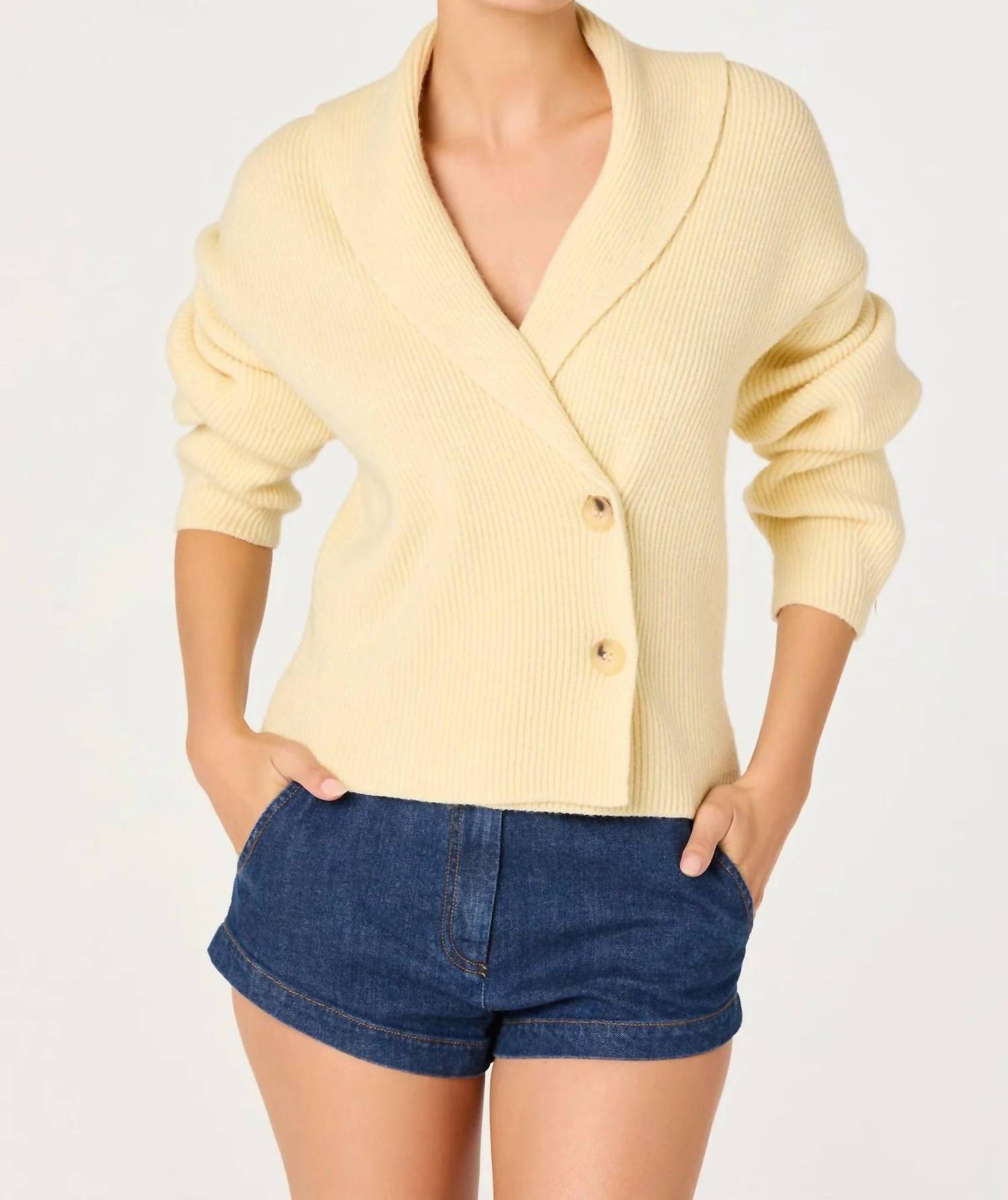 Astr - Ayleen Cross-front Collared Cardigan