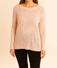 Planet By Lauren G. - Runs Boat Neck Sweater