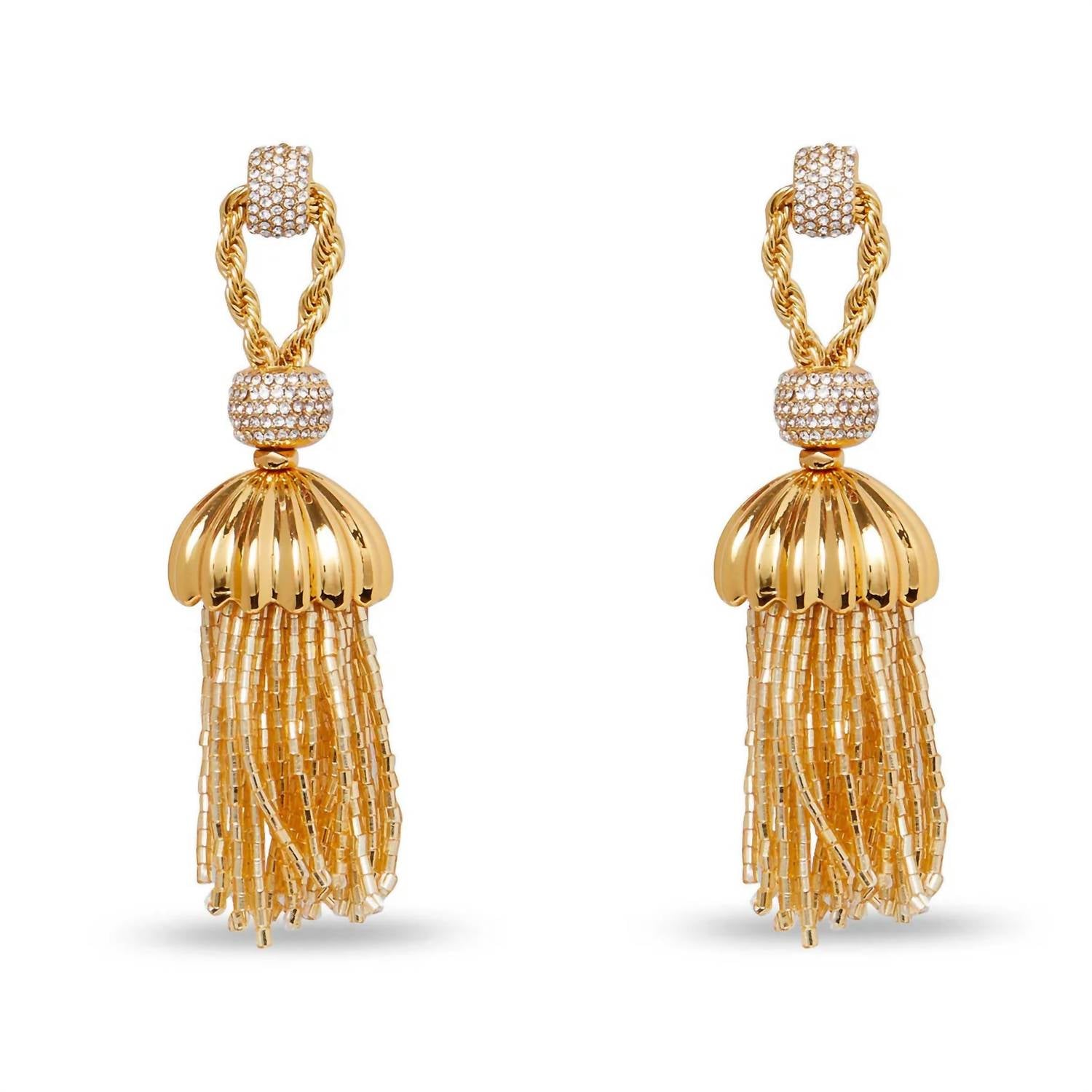 Lele Sadoughi - Women's Chateau Rope Tassel Earrings