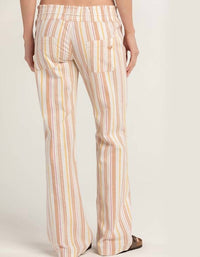 Roxy - Oceanside Flared Yarn-dyed Pants