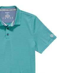 Flags & Anthem - Naples Striped Performance Polo Shirt
