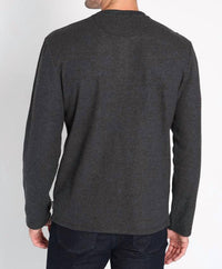 Jachs New York - Brushed Waffle Long Sleeve Henley Shirt