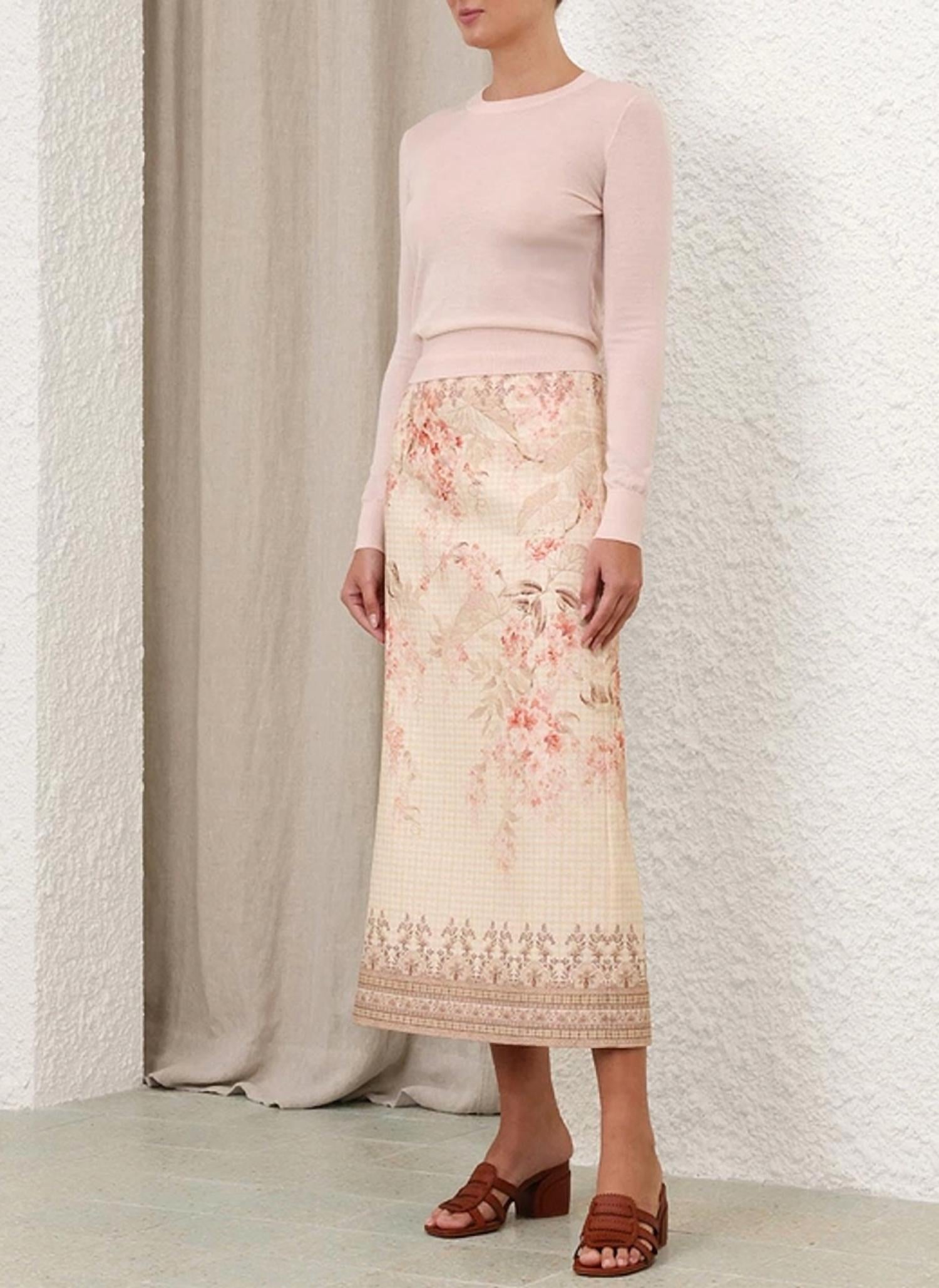 Zimmermann - Illuminate Pencil Midi Skirt