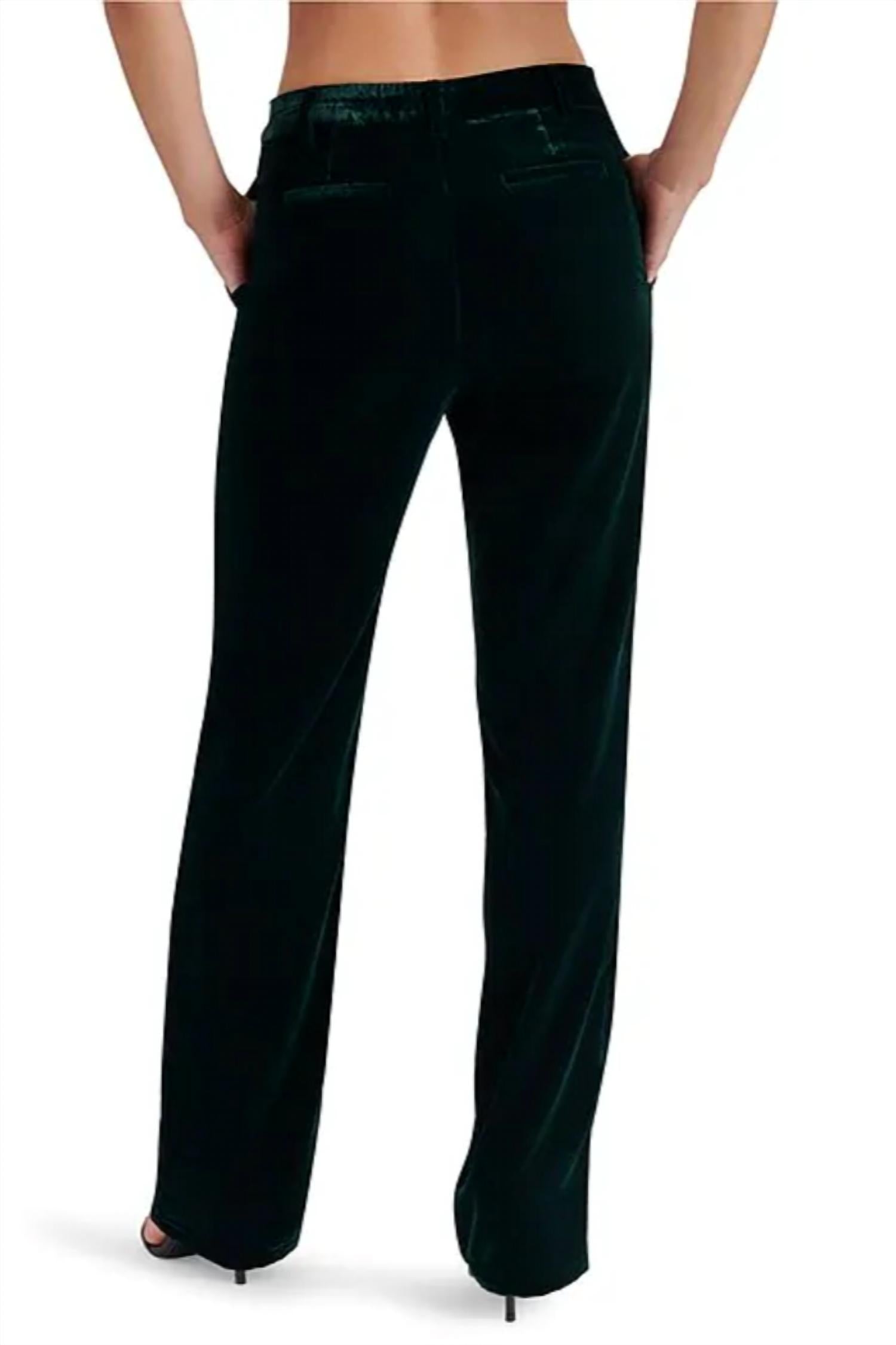 Steve Madden - Mercer Velvet Straight Leg Pants