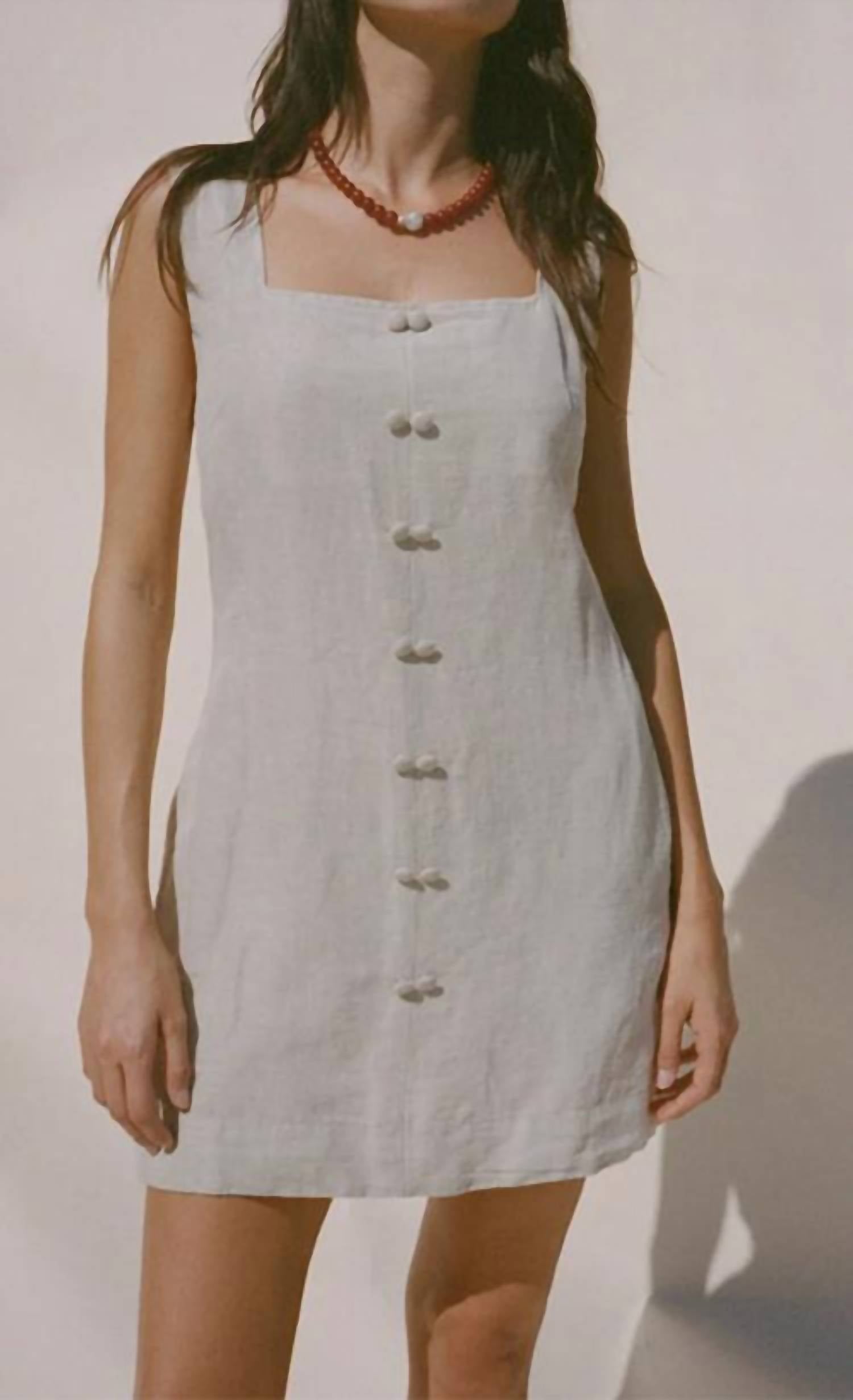 Ciao Lucia - Virginie Dress Oatmeal Linen