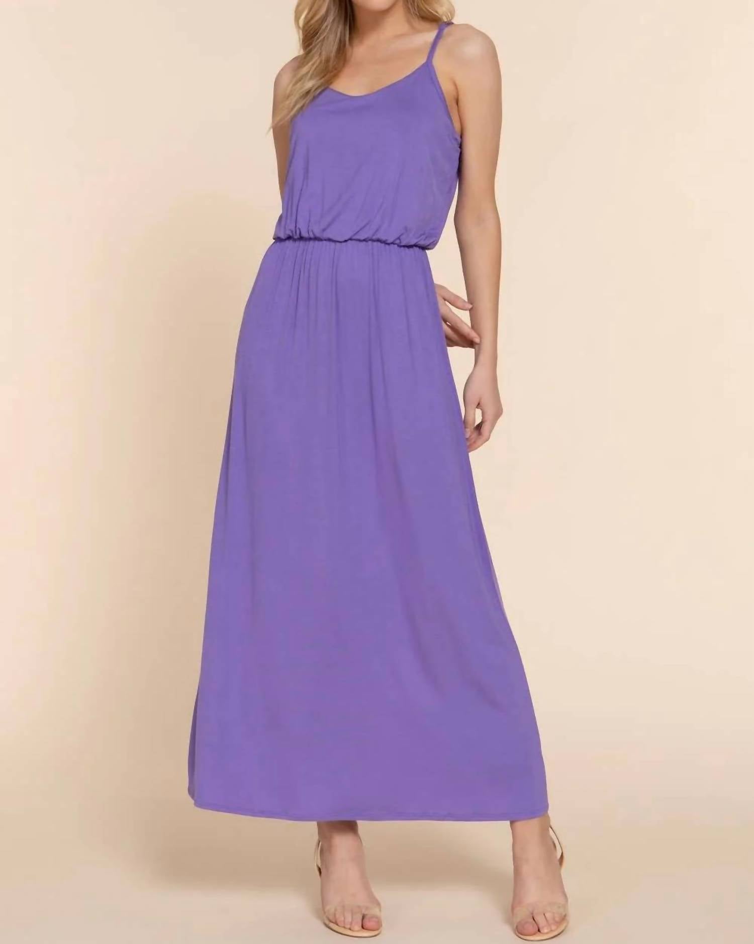 42Pops - Cami Waist Elastic Midi Dress