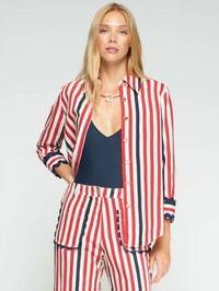 Vilagallo - Buttoned Down Striped Shirt