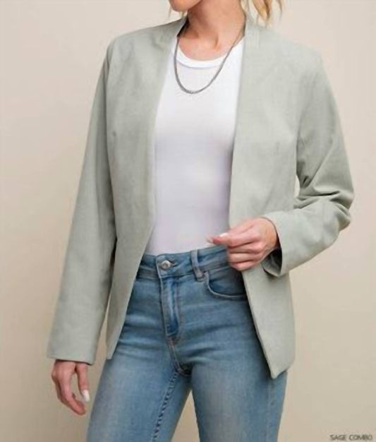 Kori - Victoria Open Front Tuxedo Blazer