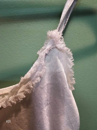 Made In Italy - Women's Silk Cami With Fringe
