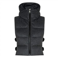 Adroit Atelier Women's Luna Vest in grey - women's jacket - alternate view