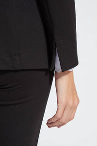Lysse Women's Essential Ponte Blazer in black - women's jacket - alternate view