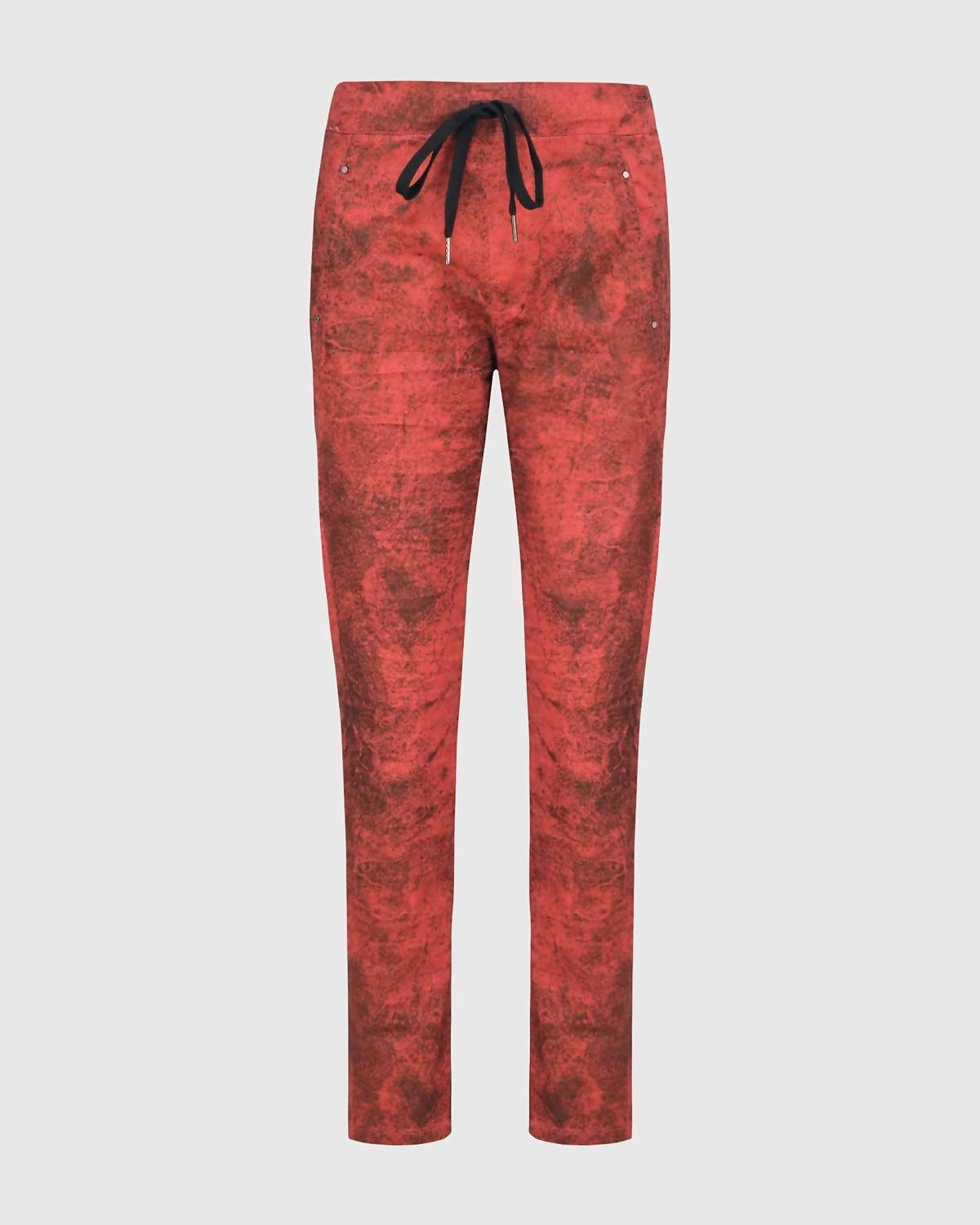 ALEMBIKA Women's Iconic Stretch Jeans in red - women's jeans - view 9