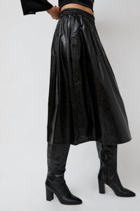 No. 6 Mel Midi Skirt in black - women's skirt - alternate view