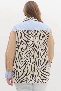 Entro - Multipattern Button Down Shirt