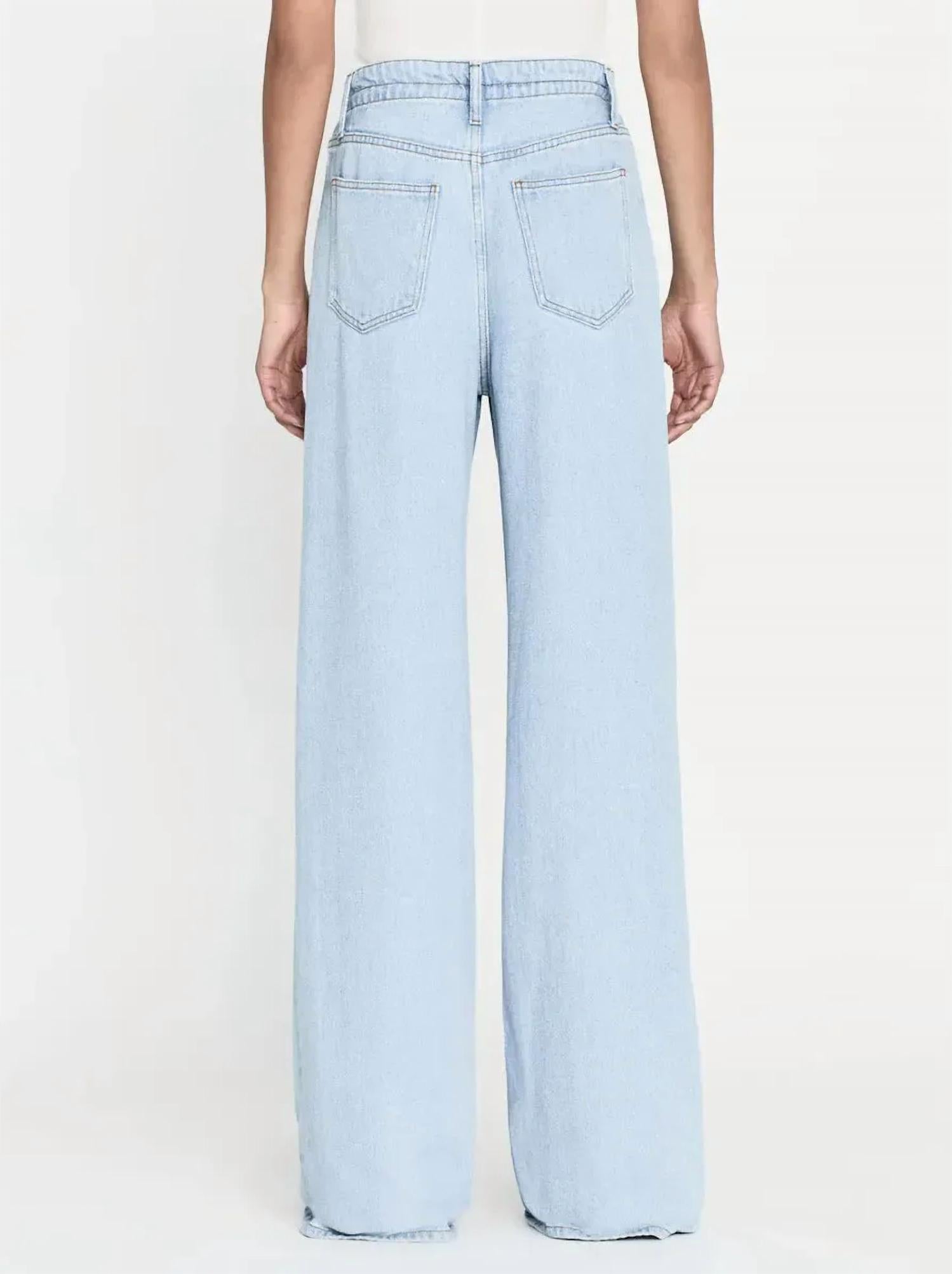 Frame - Rigid Denim High Rise Wide Jeans