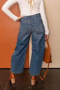 Just Black Denim - Side Seams Barrel Jean