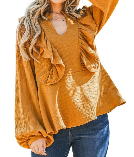 And The Why - Ruffle Blouse