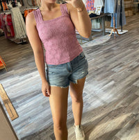 So Me - Floral Jacquard Seamless Tank Top
