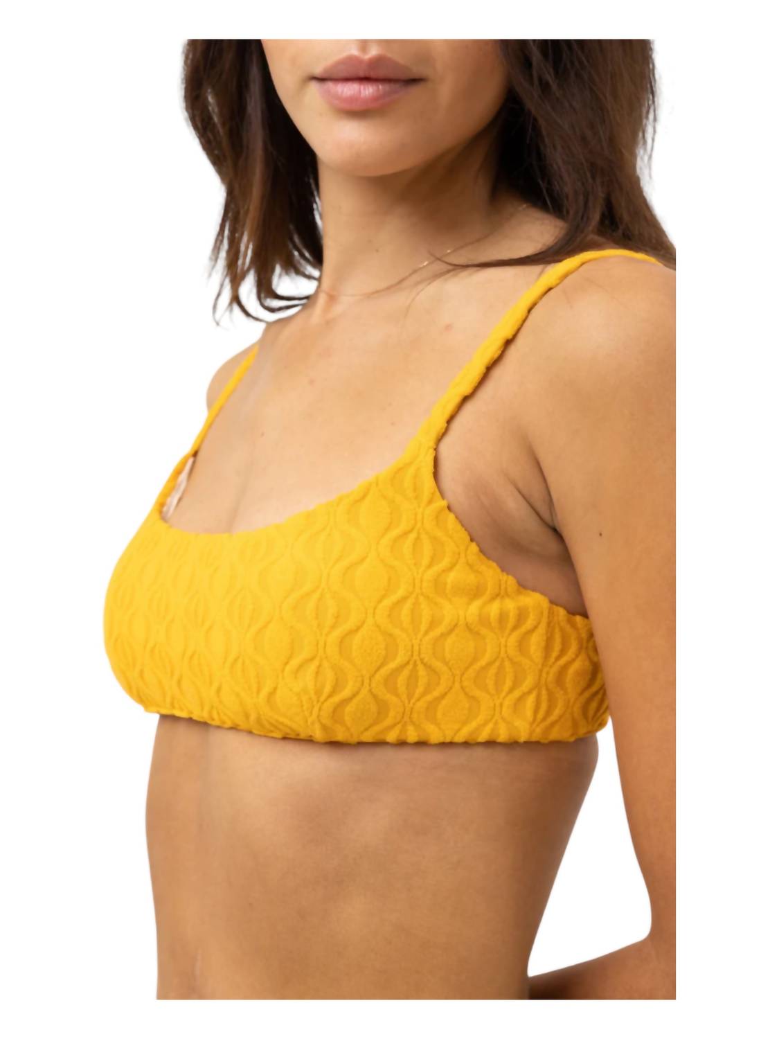 Rhythm. - Ripple Terry Crop Bikini Top