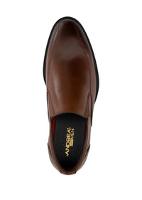 Andrea Men's Slip On Leather Loafer in light brown - men's loafer - alternate view