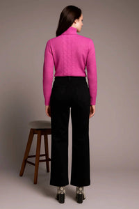 TRIBAL Comfort Stretch Wide Leg Pants in black - women's pants - alternate view