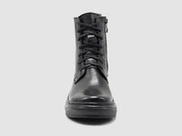 Kcr Group - Women's Retro Wool-lined Zip-up Leather Boots