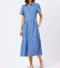 Mary Square - Jema Button-front Midi Dress