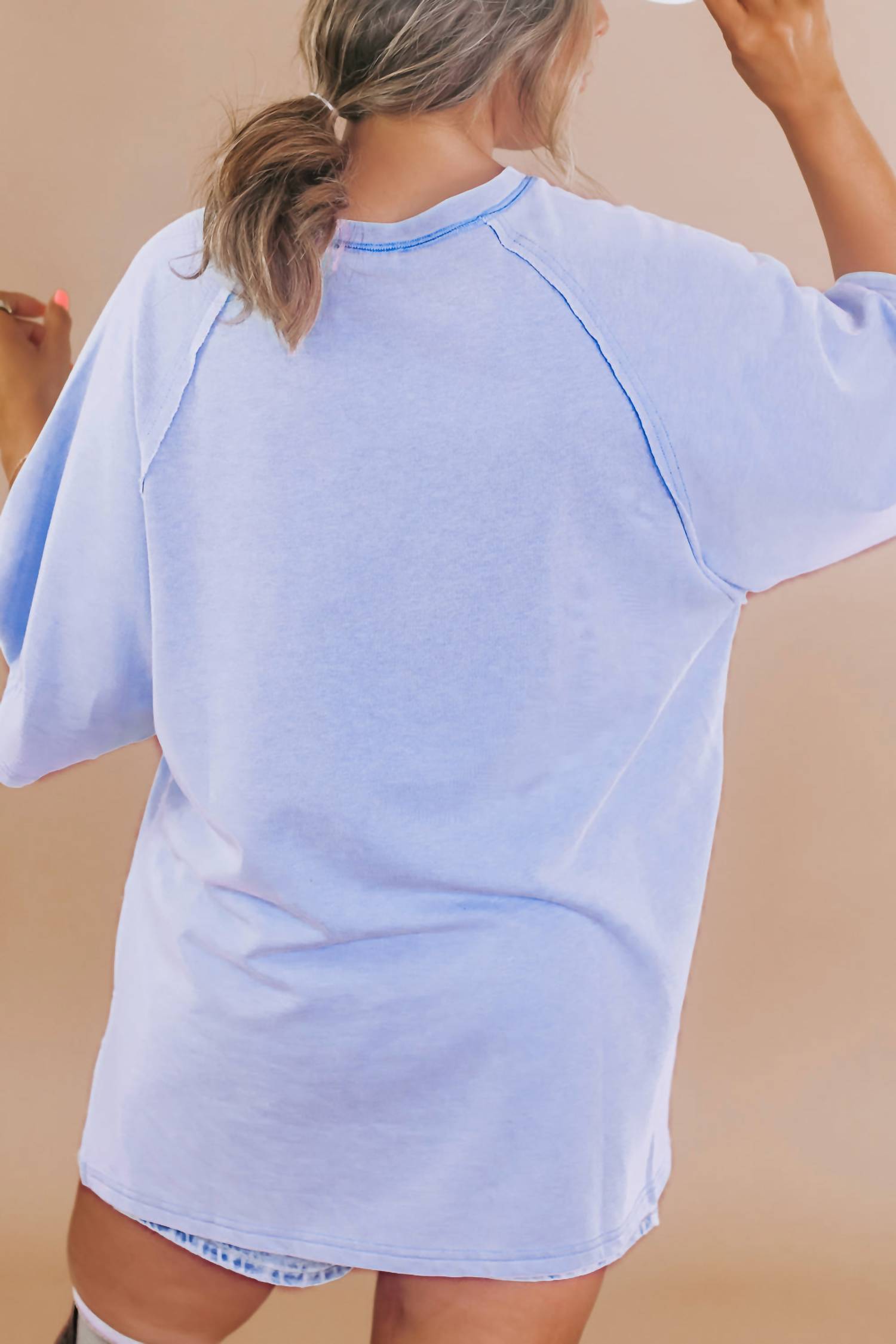 Fantastic Fawn - Baseball Mom Washed Oversized Tee