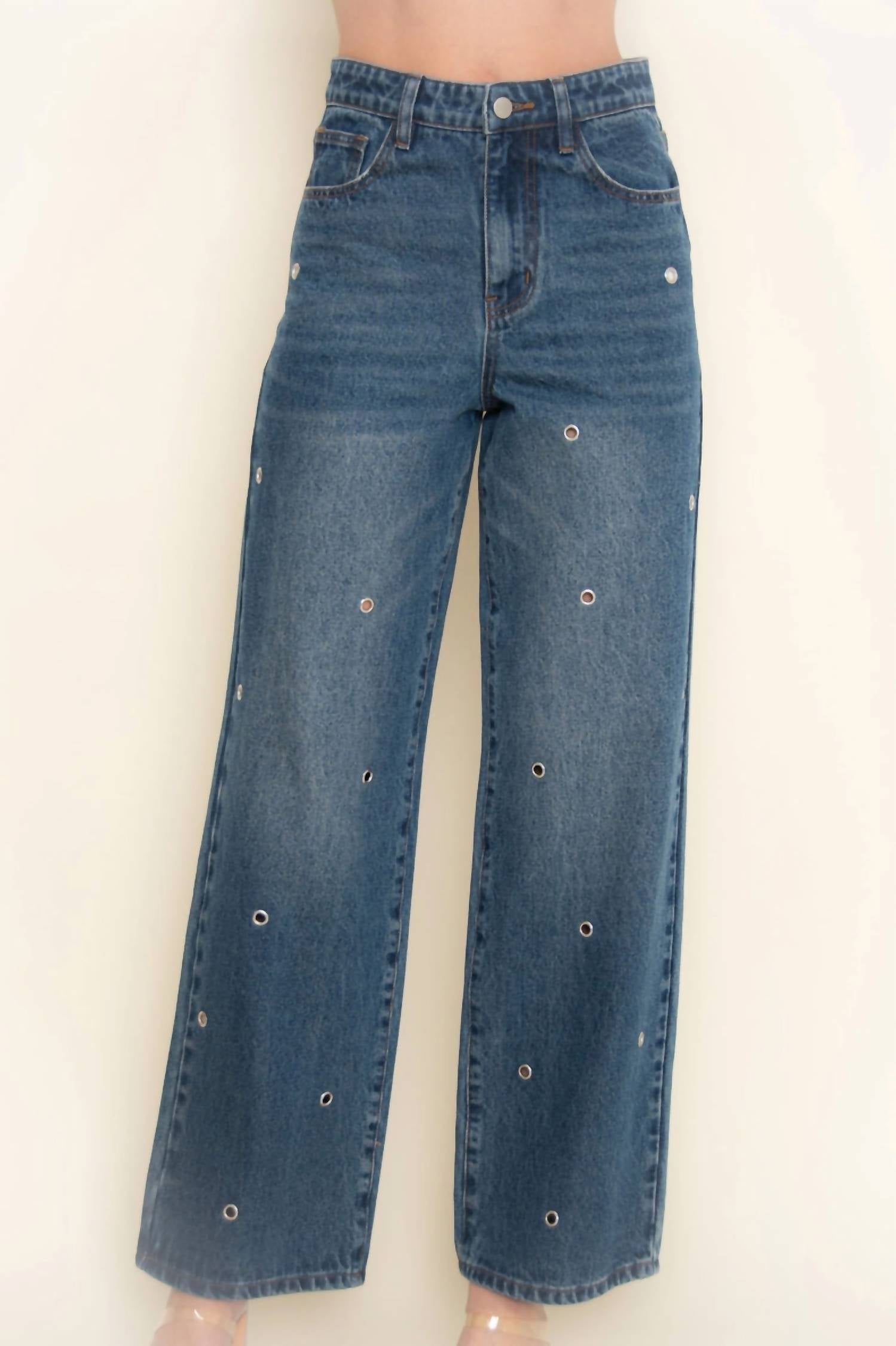 Fore - Callista High Waist Wide Leg Jeans