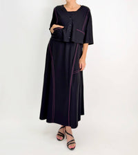 Ozai N Ku Vanguard A-line Dress in black - women's dress - alternate view