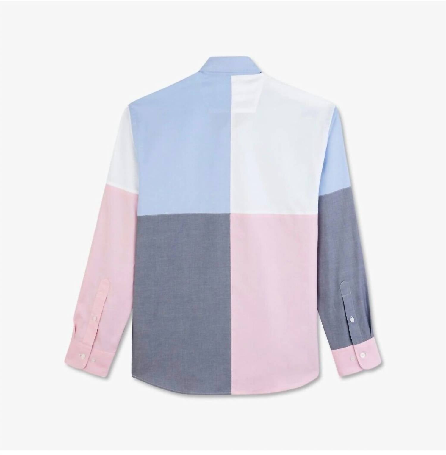 Eden Park - Oxford Cotton Colour-block Polo Shirt