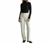 Ambar - Mock Neck Long Sleeve Fitted Crop Top