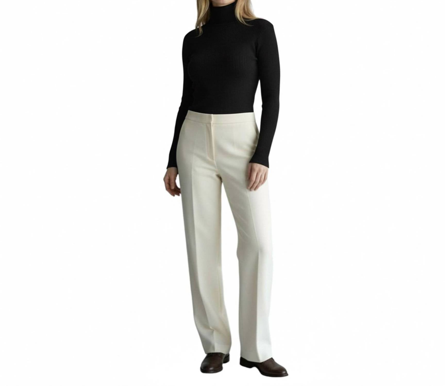 Ambar - Mock Neck Long Sleeve Fitted Crop Top