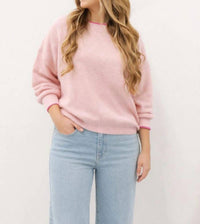 By Together - Eliora Contrast Trim Pullover Sweater