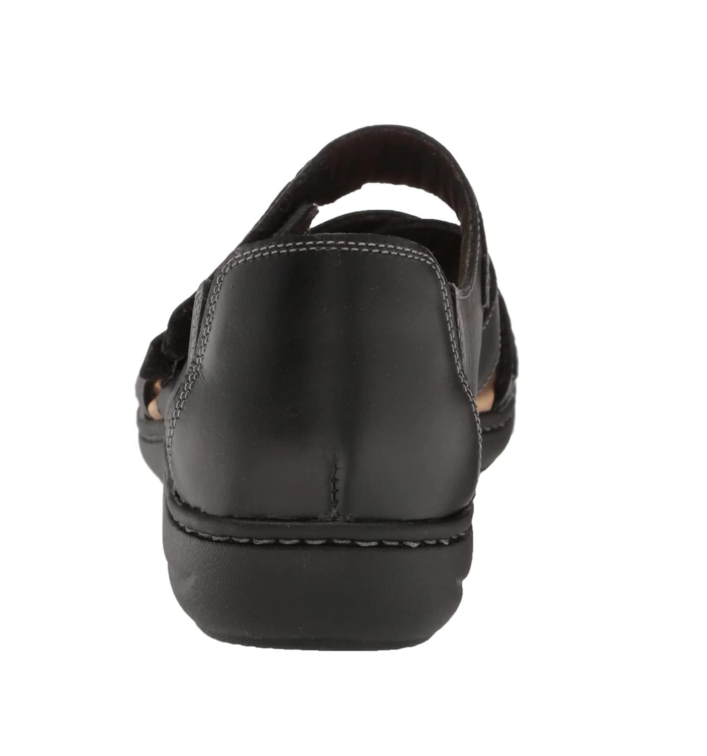 Clarks Women's Laurieann Holly Sandal in black leather - women's sandal - view 5