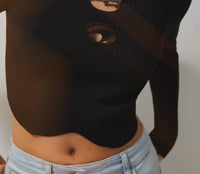 Reiss - Sandy Mclaren F1 Team Cut-out Knit Crop Top