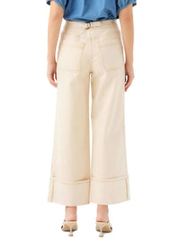 Fifteen Twenty - Dana Cuffed Wide-Leg Jeans