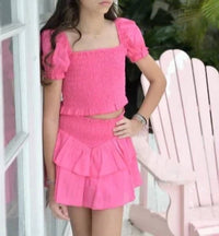 Katie J Nyc - Girl's Marlee Puff Sleeve Top