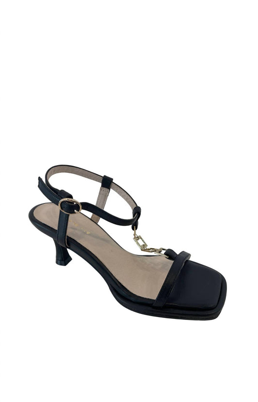 All Black - Women's Princess Link Sandal