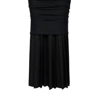 Maison Margiela Long Pleated Skirt in off black - women's skirt - view 6