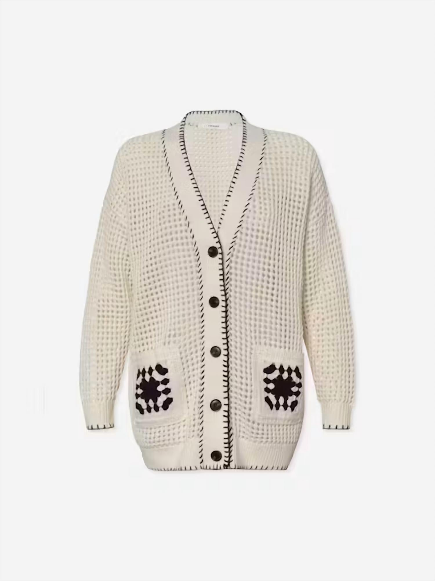 Frame - crochet pocket cardi
