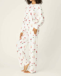 PJ Salvage Let’s Get Toasty Luxe Butter Jersey PJ SET in ivory - women's intimate - view 4