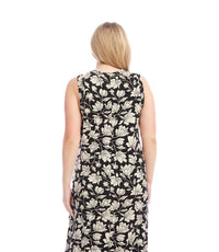Karen Kane - Sleeveless V-Neck Midi Dress - Plus