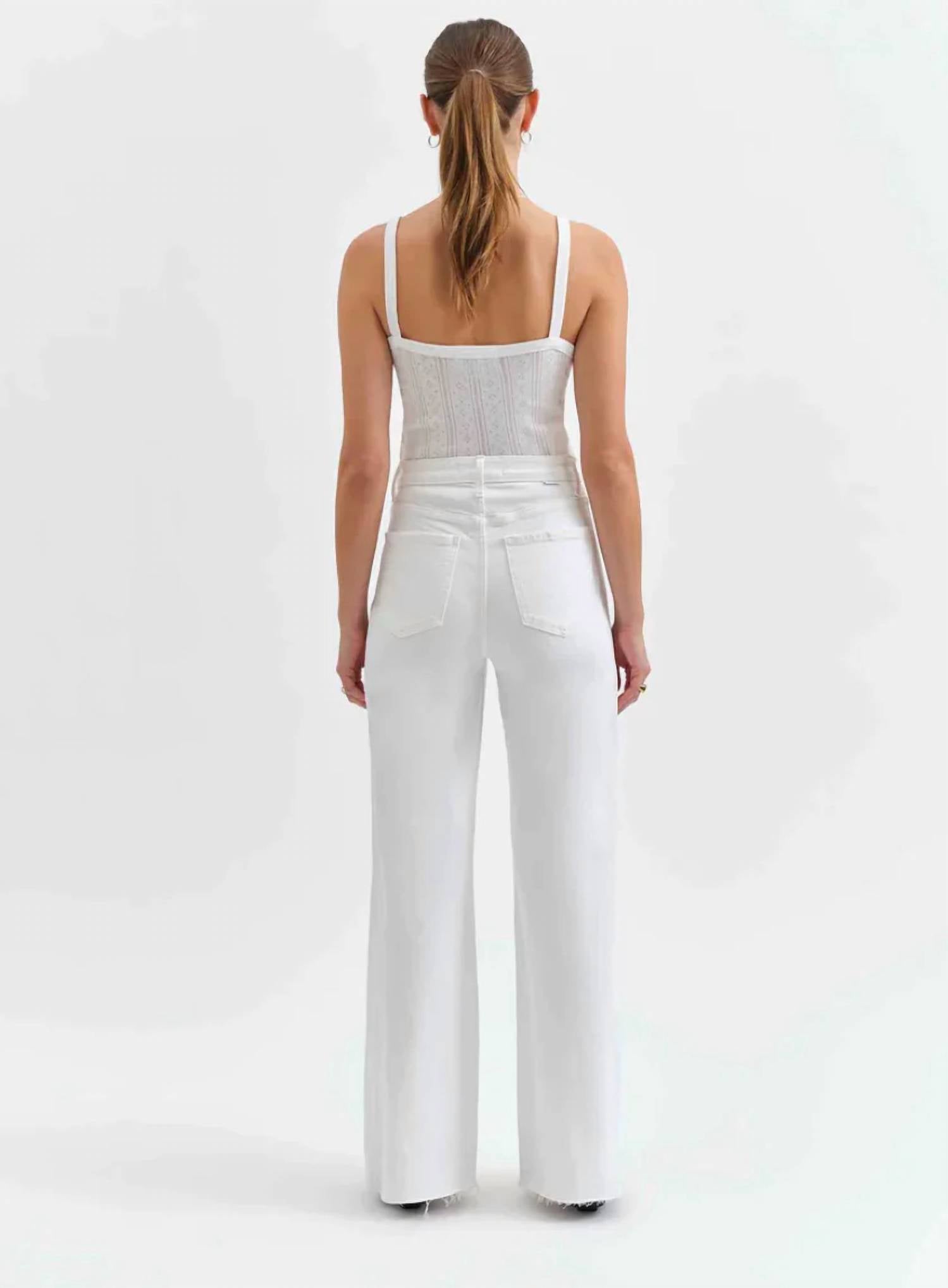 Daze - Far Out With Seaming High Rise Wide Leg Jean